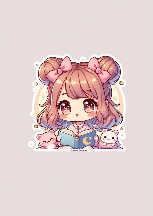 🌸 Pack de Stickers – Luli la Niña Kawaii 🌸