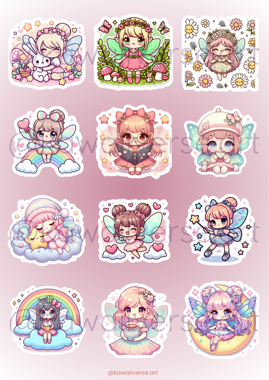 🧚‍♀️Pack de stickers- Hadas mágicas 🧚‍♀️